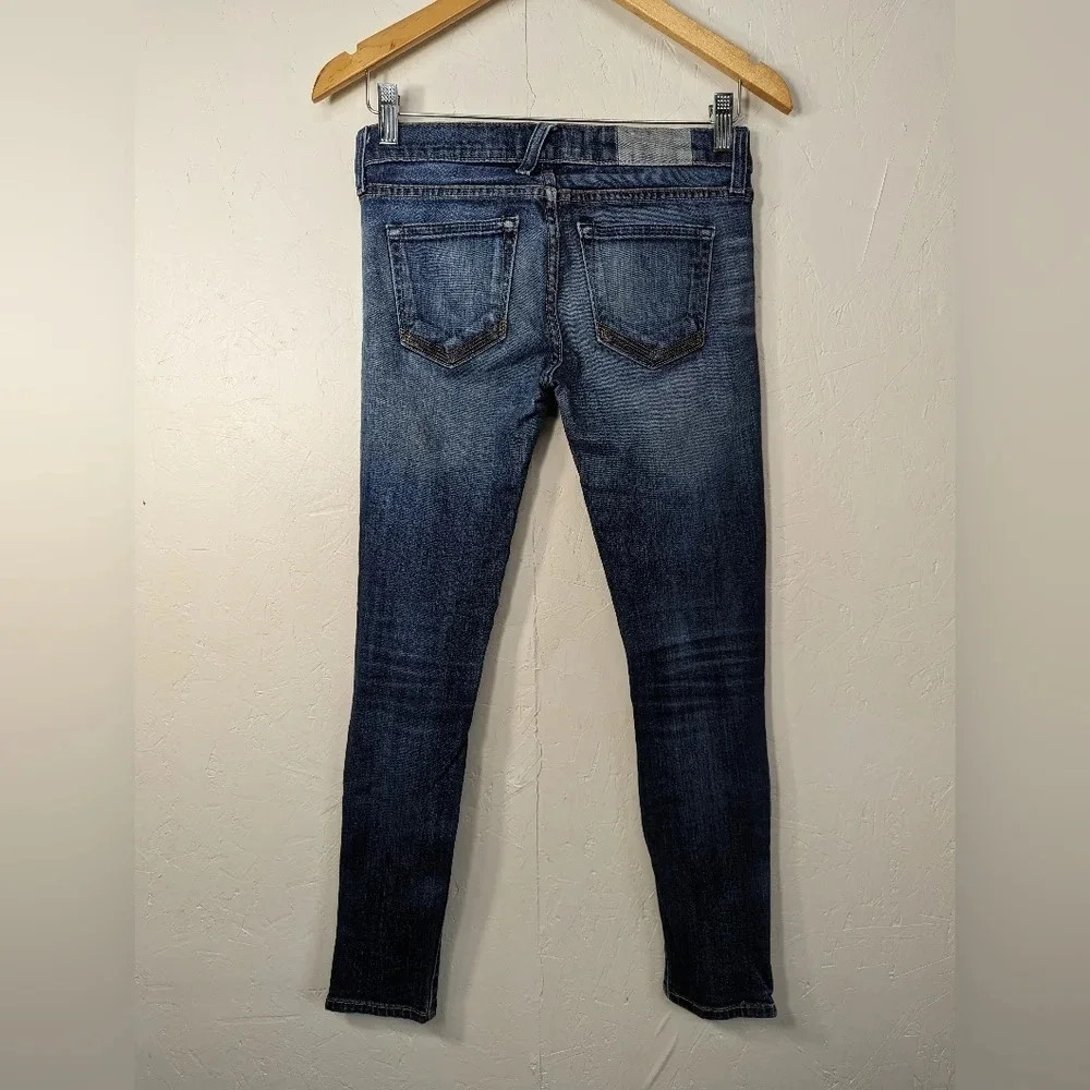Textile Elizabeth and James zipper ankle blue jeans, women's size 25   J5 - Picture 9 of 12